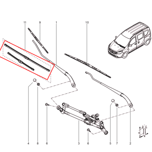 RN 08716R PALHETA DO LIMPADOR -O PAR- KANGOO II 2022 EM DIANTE... 288908716R -4-